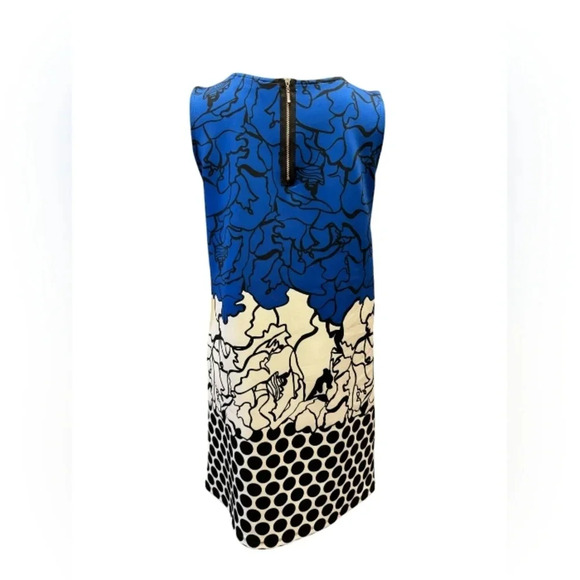 Isle EUC Sleeveless A-Line  Blue and Black Mini Dress Size Medium - Picture 3 of 10